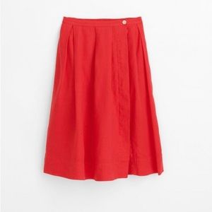 Alex Mill Kelsey Skirt in red